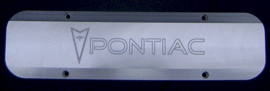 pontiac 326-455 Polished Aluminum Valve Covers Finned NICE!!! 