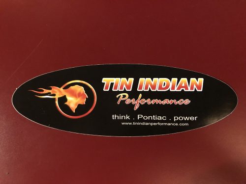 Tin Indian Performance contingency sticker