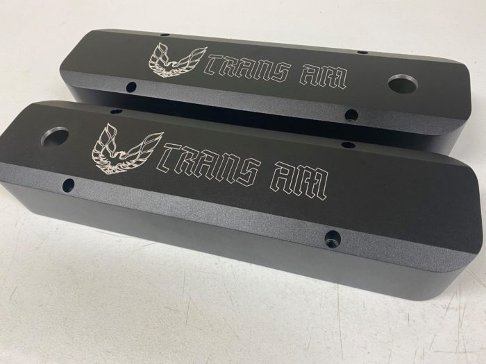 Billet-TEK Pontiac Valve Covers Late Firebird Trans Am Logo 2