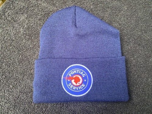 TIP navy blue cuffed Pontiac Service beanie