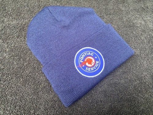 TIP navy blue cuffed Pontiac Service beanie