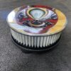 Aluminum Holley 2300 Tripower Air Cleaner Bases Coated with Fast AF Air Filter and Chrome lid