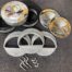 Aluminum Holley 2300 Tripower Air Cleaner Bases complete kit